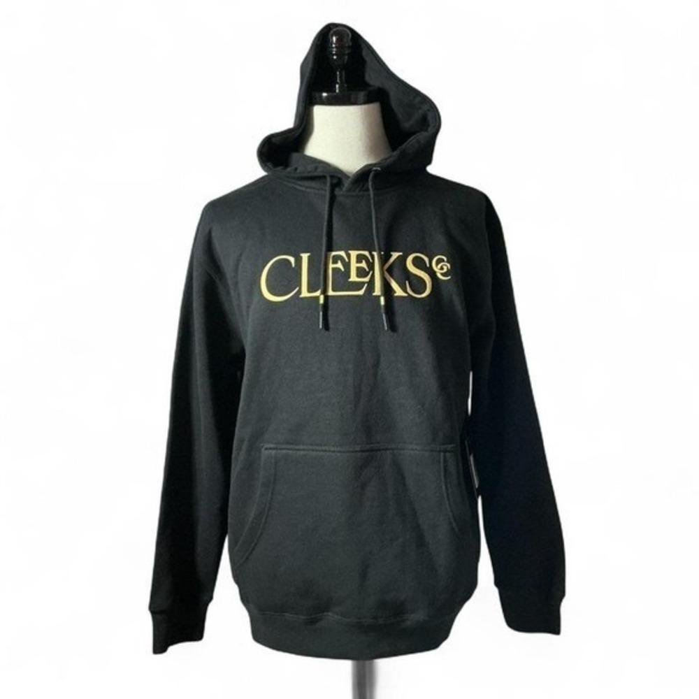 LIV Golf Cleeks Team Hoody Men Large Black Pullover Sweatshirt 23TMM12-CL100 NEW